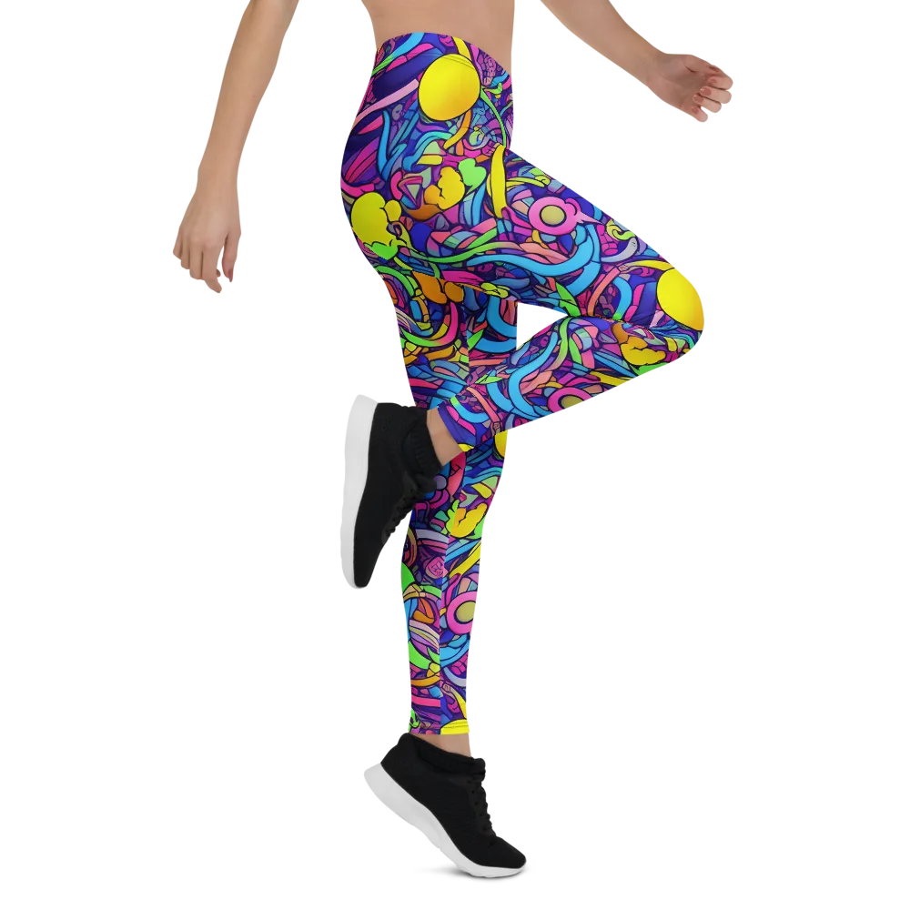 Electric Menagerie on Leggings — Right