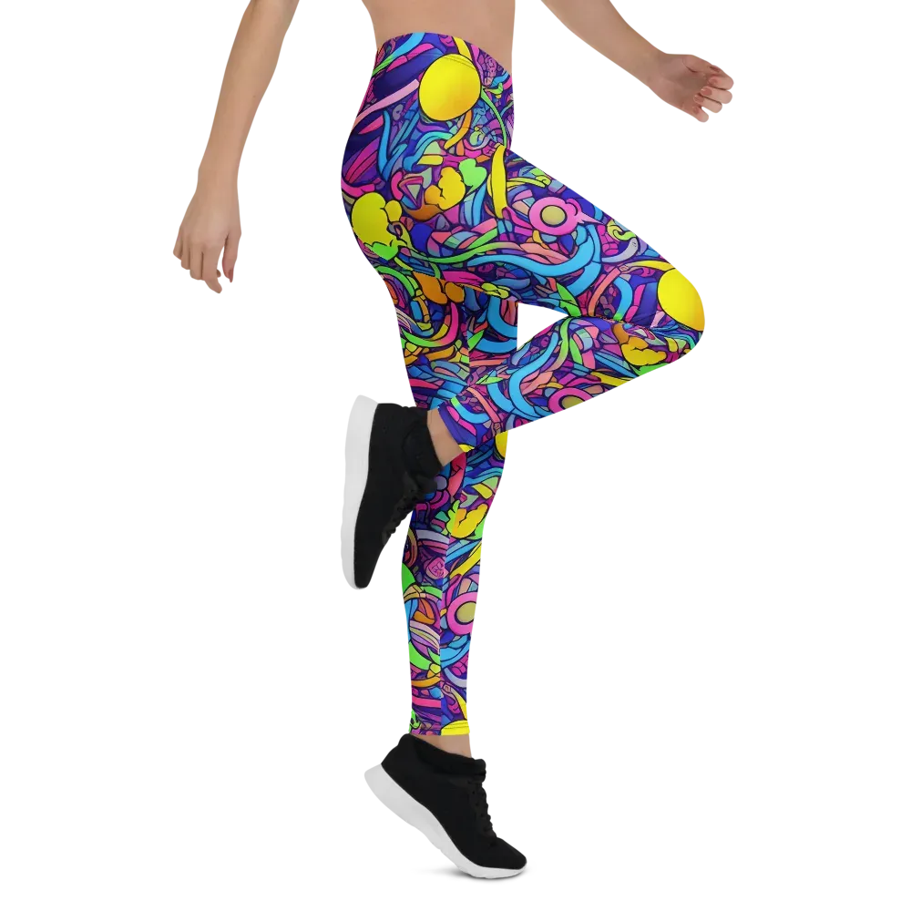 Electric Menagerie on Leggings — Right
