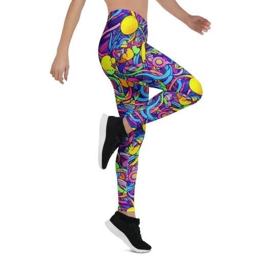 Electric Menagerie on a Leggings