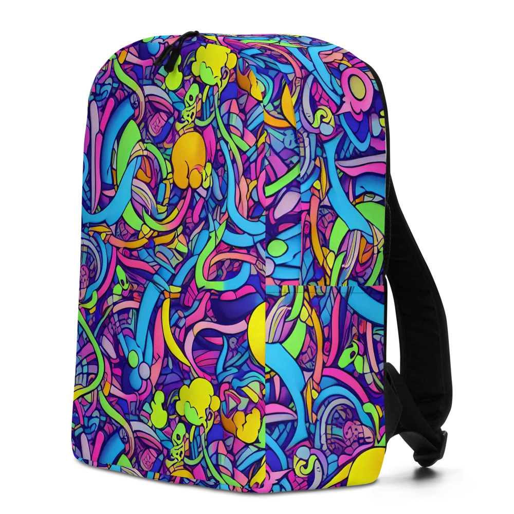 Electric Menagerie on Minimalist Backpack — Left