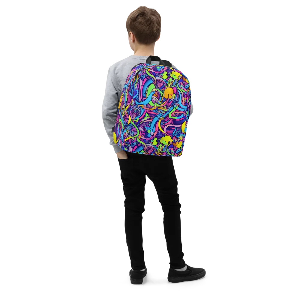 Electric Menagerie on Minimalist Backpack — Right Front