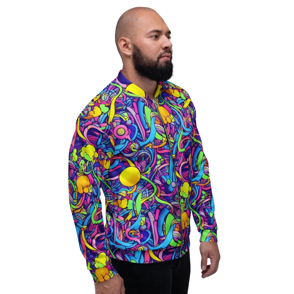 Electric Menagerie on Bomber Jacket — Right