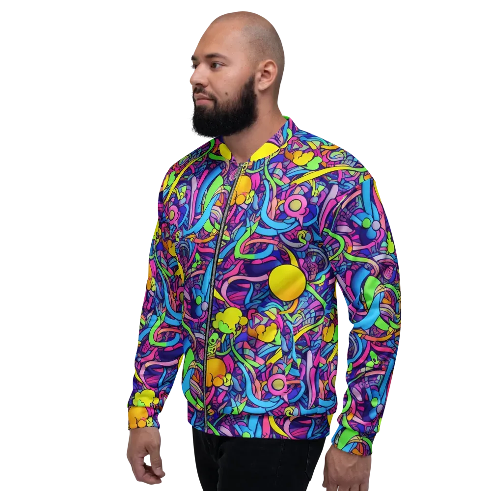 Electric Menagerie on Bomber Jacket — Left