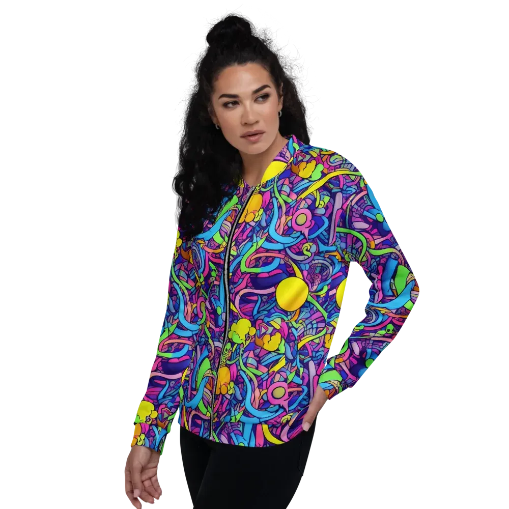Electric Menagerie on Bomber Jacket — Left
