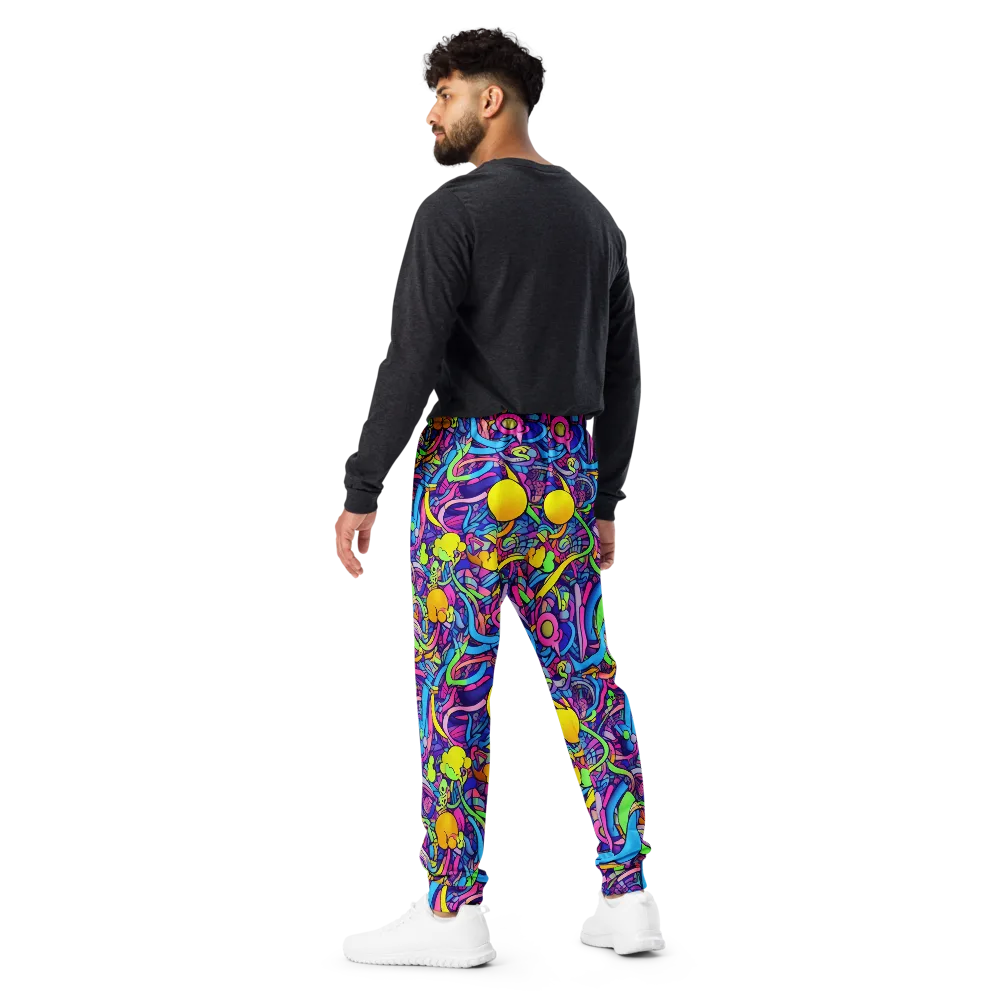 Electric Menagerie on Men's Joggers — Back
