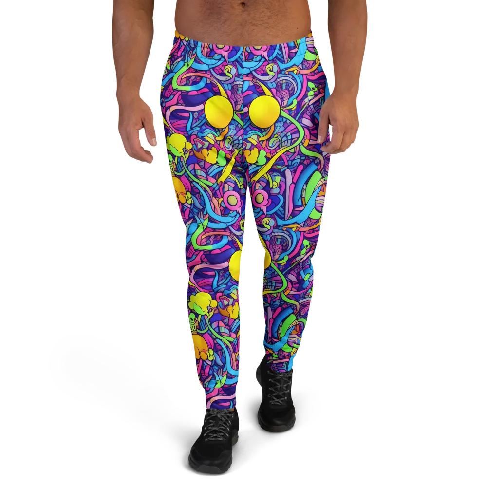 Electric Menagerie on Men's Joggers — Front