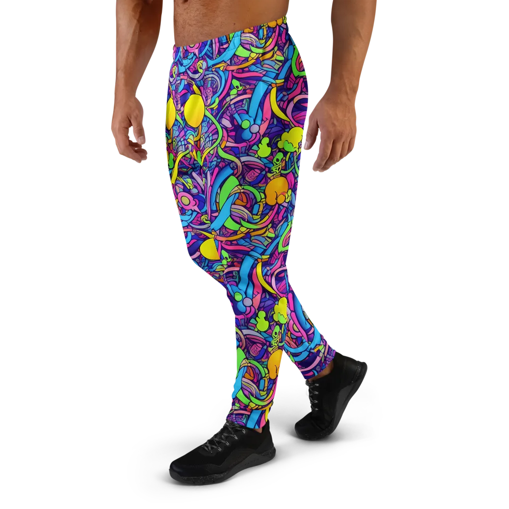 Electric Menagerie on Men's Joggers — Left