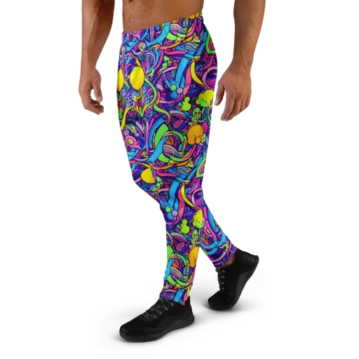 Electric Menagerie on a Men's Joggers
