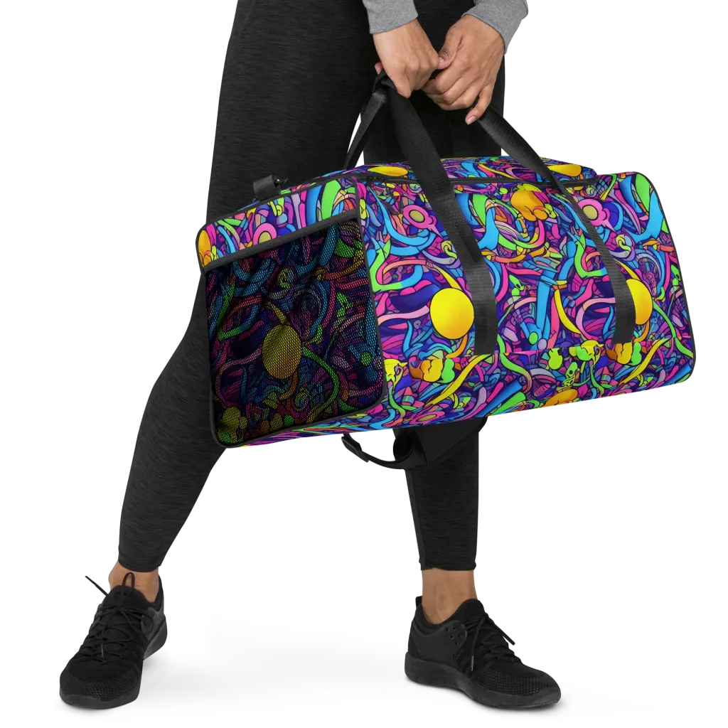 Electric Menagerie on Duffle Bag — Right Front