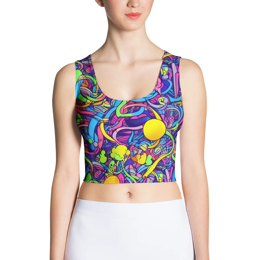 Electric Menagerie on Crop Top — Front