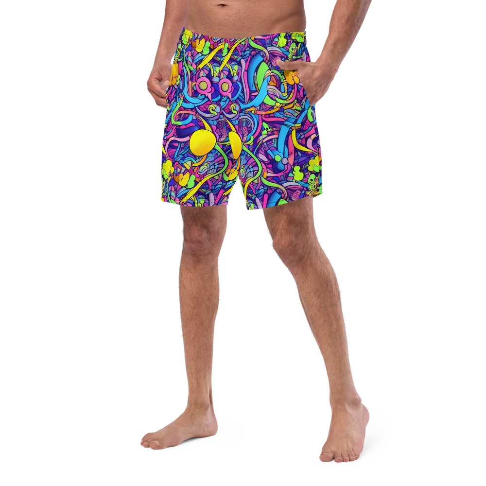 Electric Menagerie on Swim Trunks — Left Front