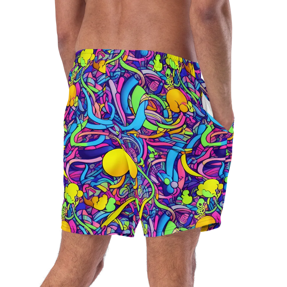 Electric Menagerie on Swim Trunks — Right Back