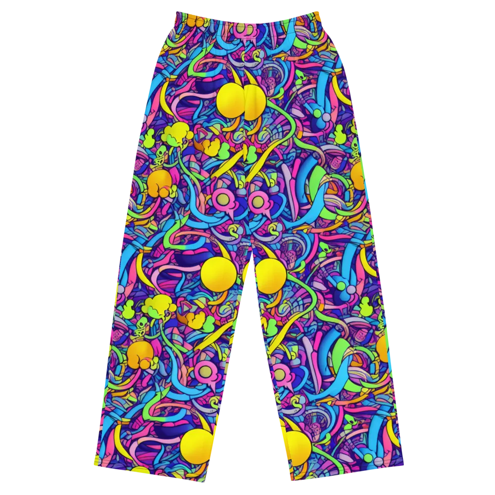 Electric Menagerie on Wide-Leg Pants — Front