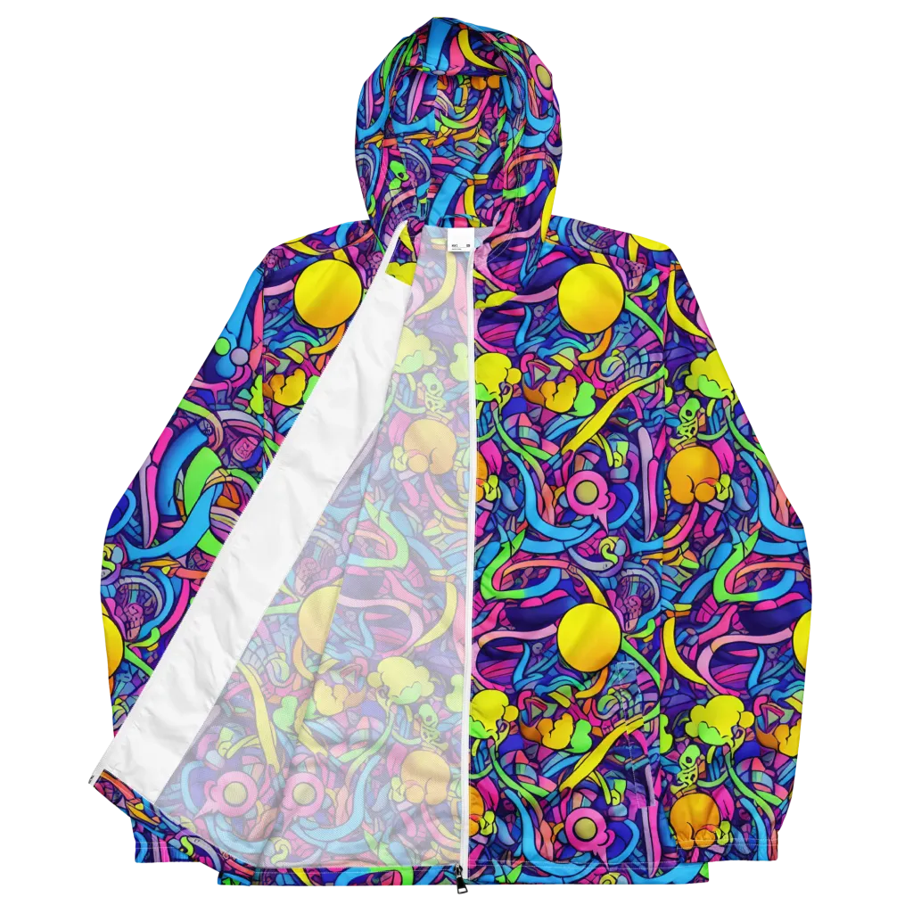 Electric Menagerie on Men's Windbreaker — Front