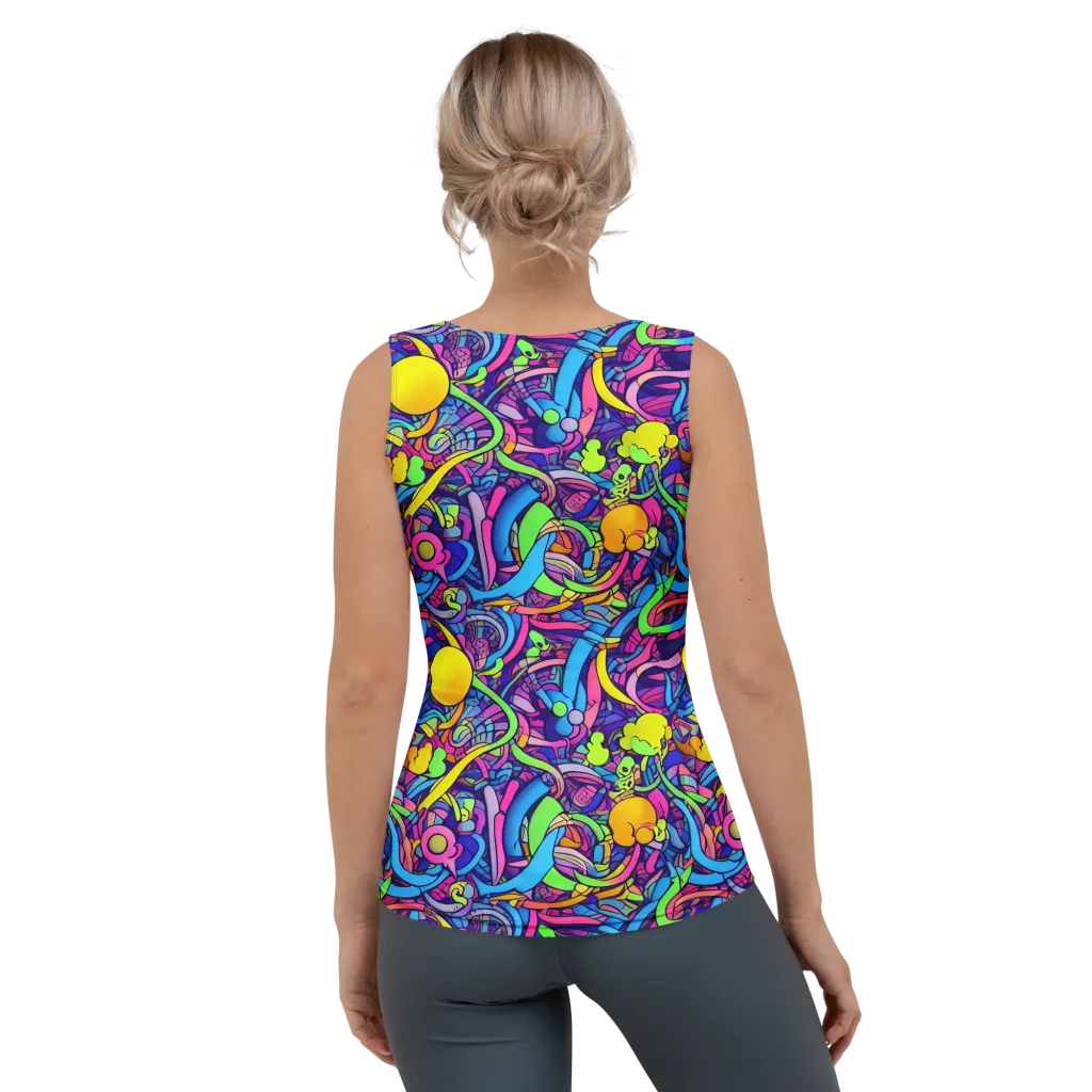 Electric Menagerie on Women's Tank Top — Back