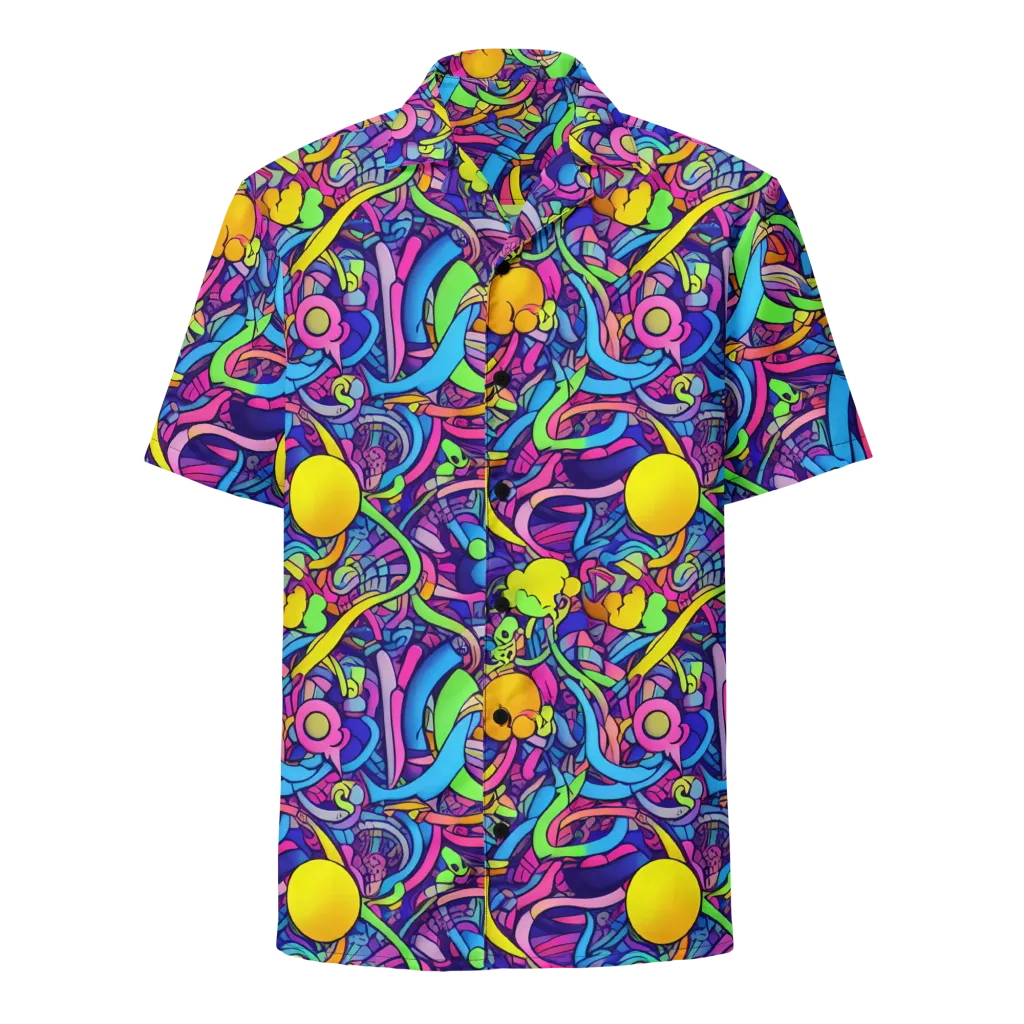 Electric Menagerie on Button Shirt — Front