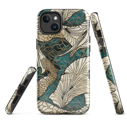 Aqua Filigree on a MagSafe Tough Case for iPhone®
