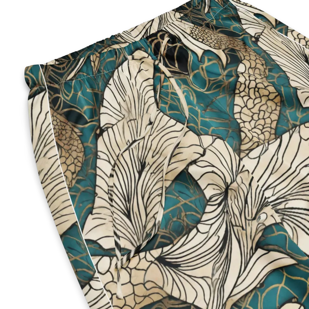 Aqua Filigree on Women's Pajama Pants — Product details