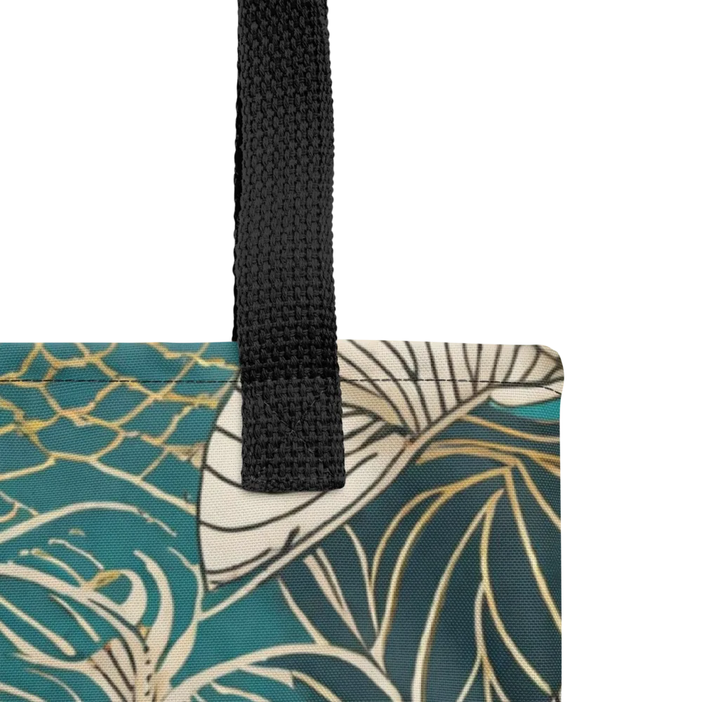 Teal Tidal Bloom on Tote Bag — Product details