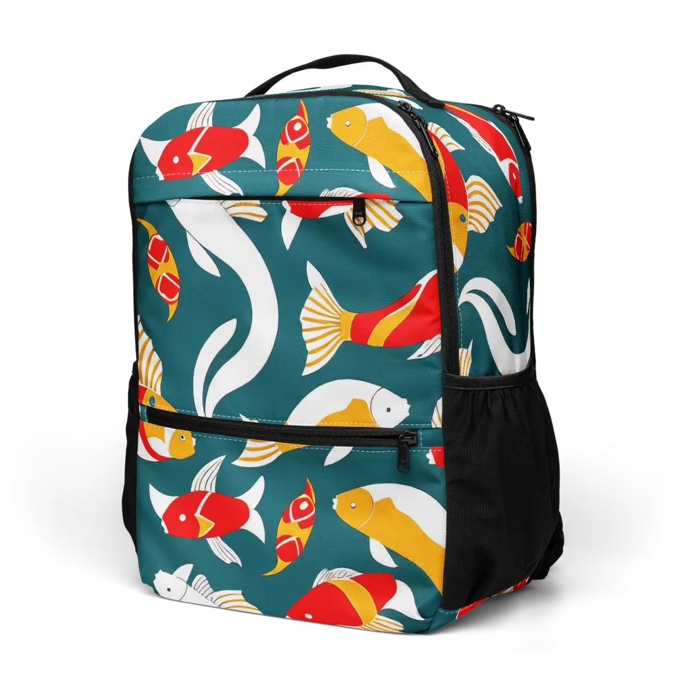 Carp Carnival on Utility Backpack — Left Front