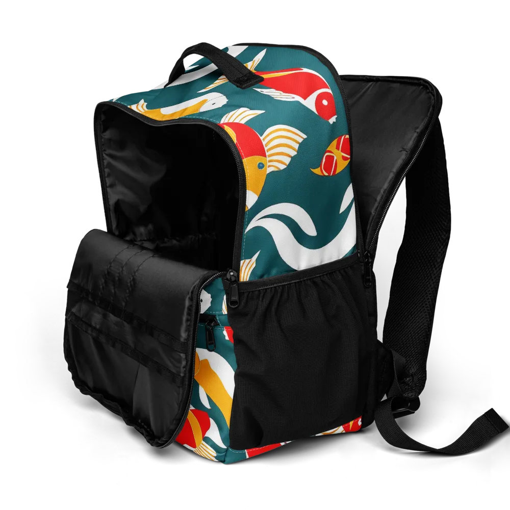 Carp Carnival on Utility Backpack — Product details 2