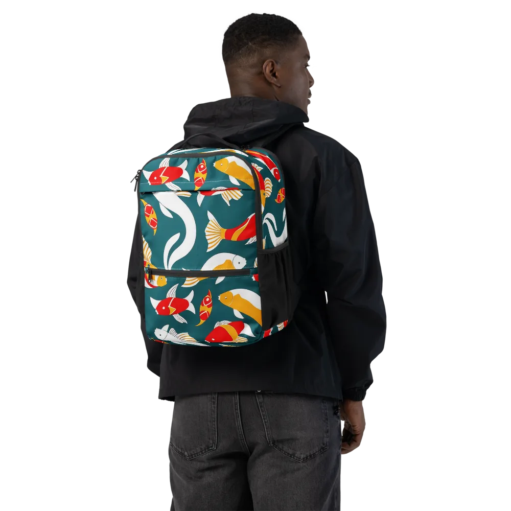 Carp Carnival on Utility Backpack — Back