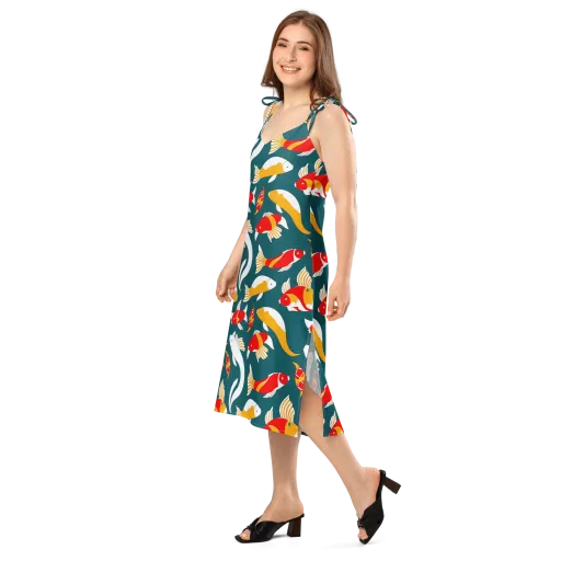 Carp Carnival on a Slip Dress