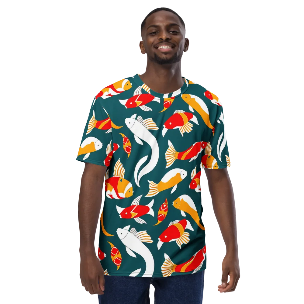 Carp Carnival on Men's Crew Neck T-Shirt — Front