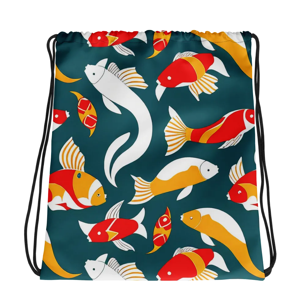 Carp Carnival on Drawstring Bag — Photo