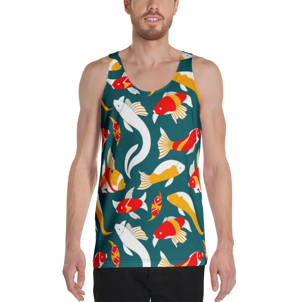 Carp Carnival on Men's Tank Top — Front