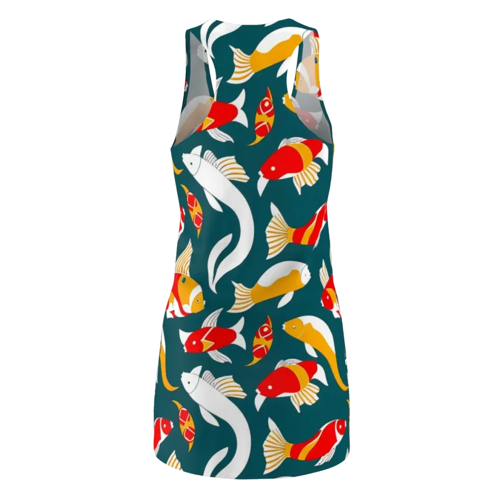 Carp Carnival on Racerback Dress — Back