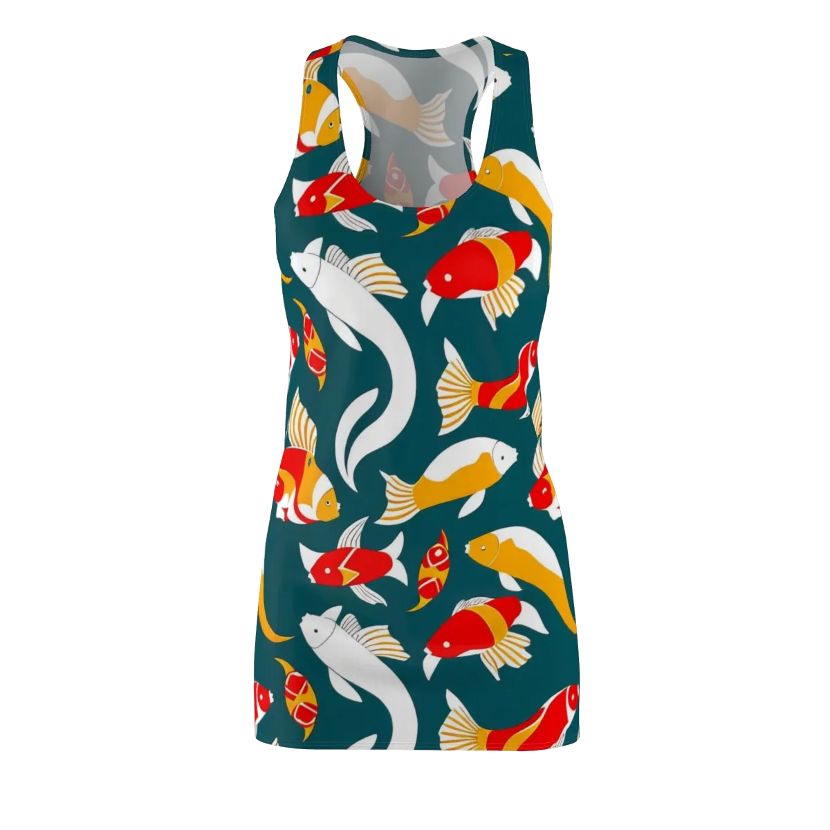 Carp Carnival on Racerback Dress — Front