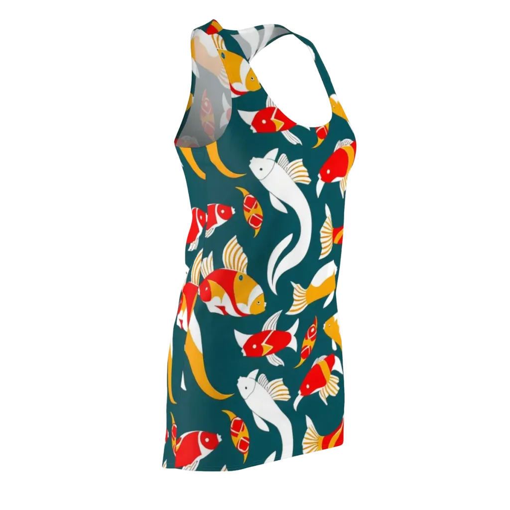 Carp Carnival on Racerback Dress — Front Side