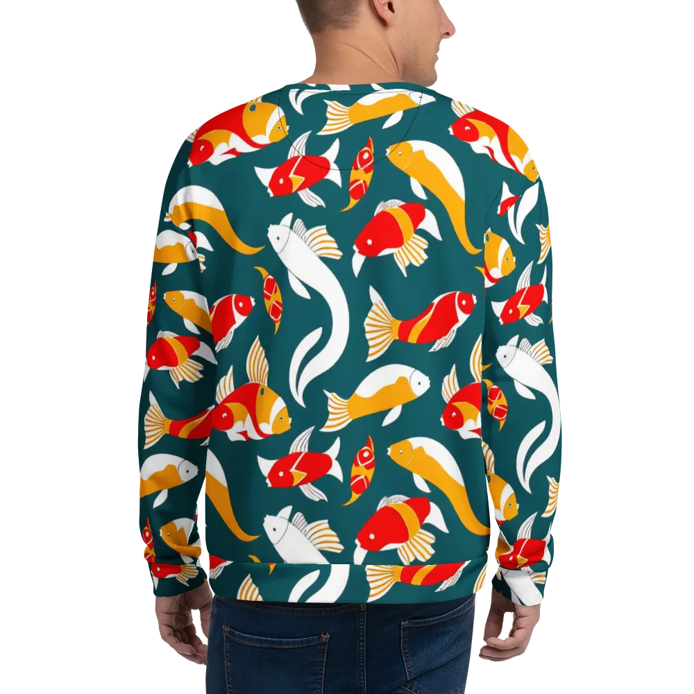 Carp Carnival on Sweatshirt — Back