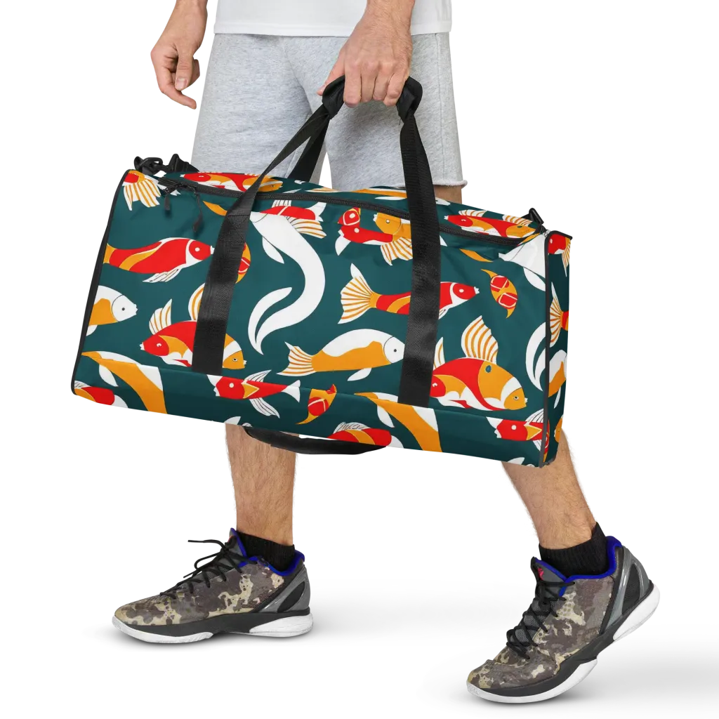 Carp Carnival on Duffle Bag — Front