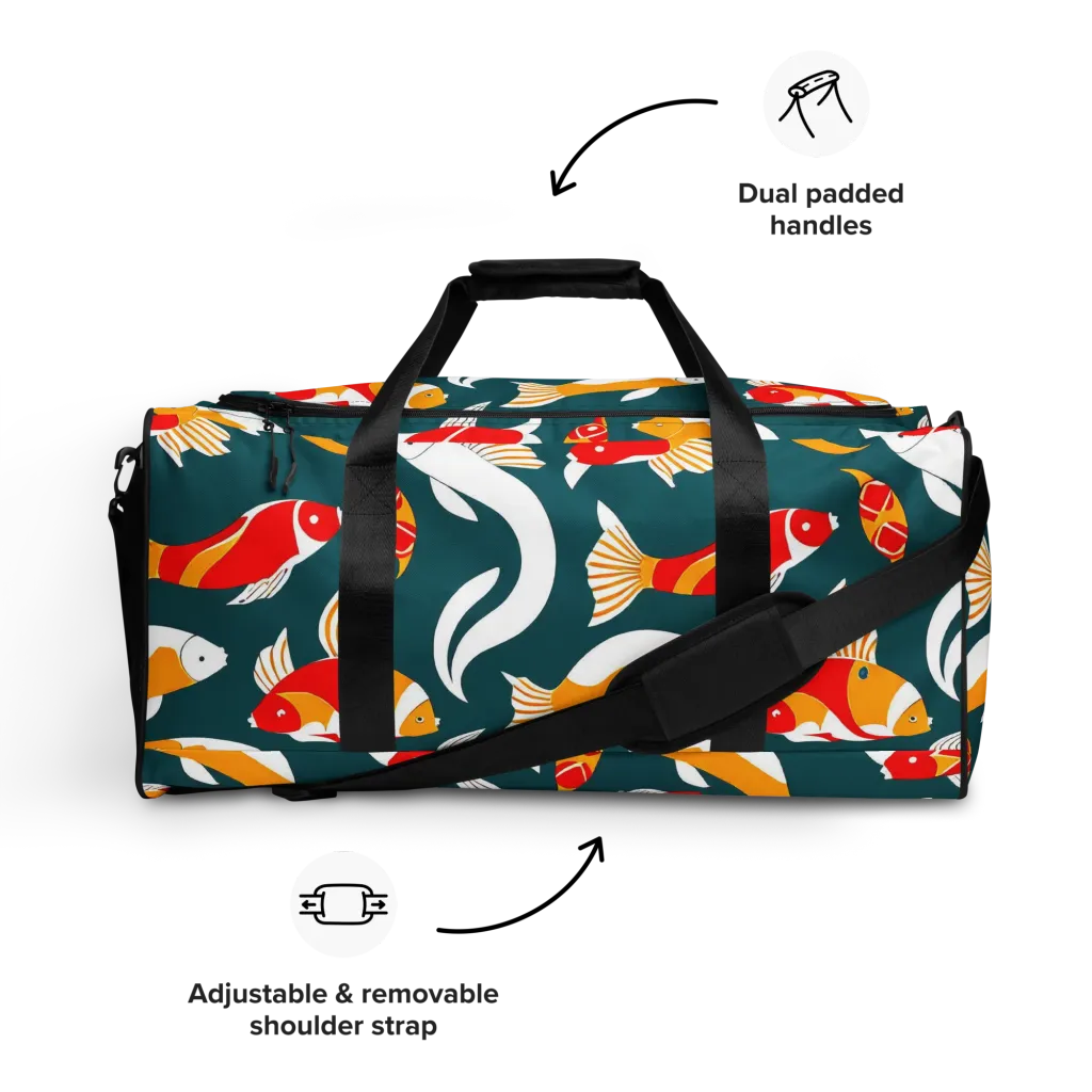 Carp Carnival on Duffle Bag — Front
