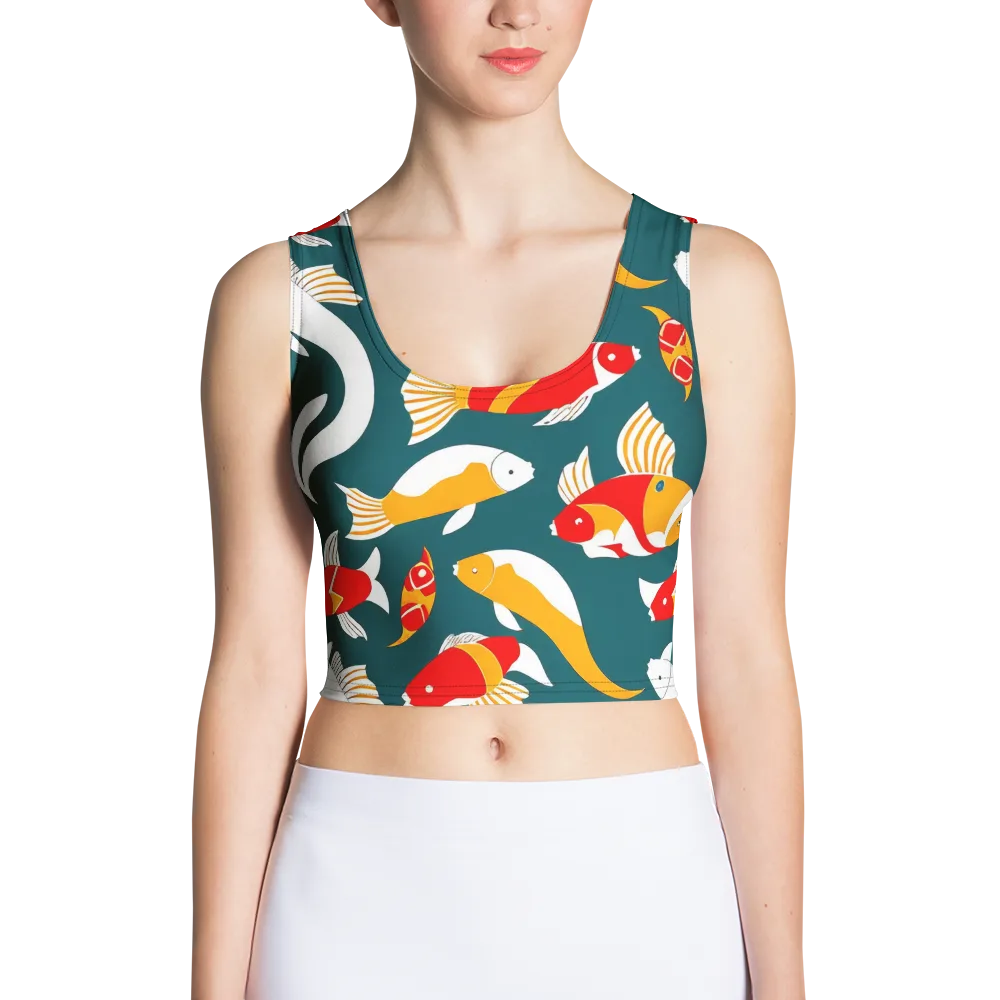 Carp Carnival on Crop Top — Front
