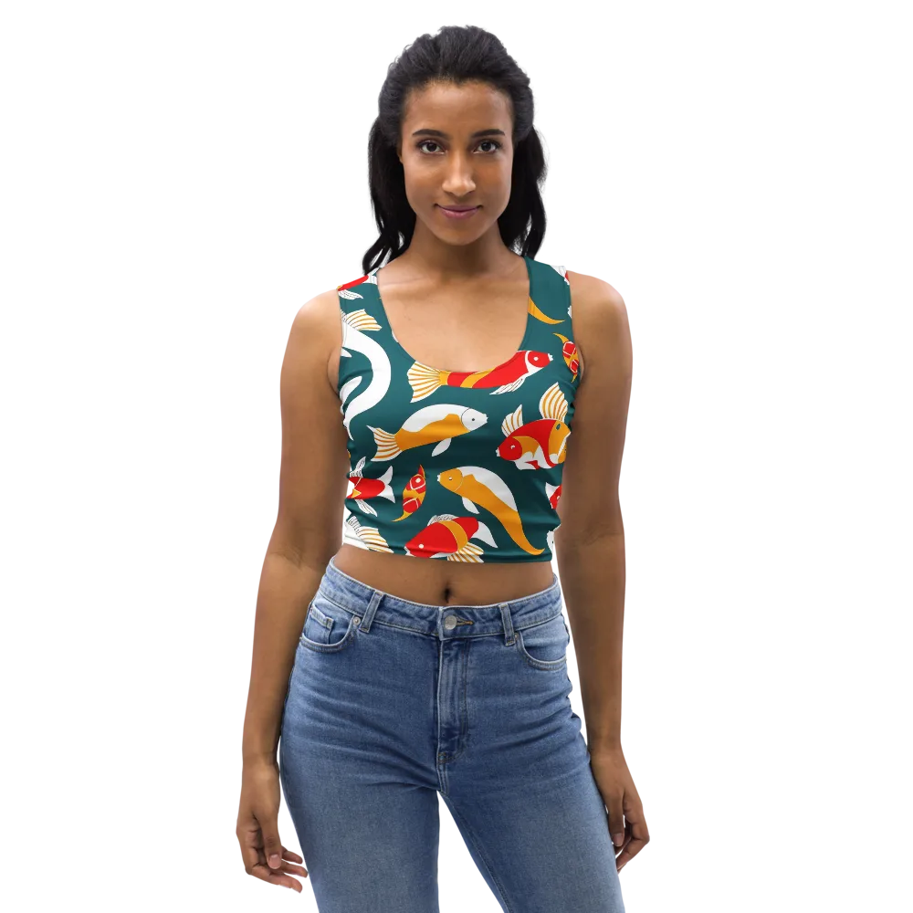 Carp Carnival on Crop Top — Front