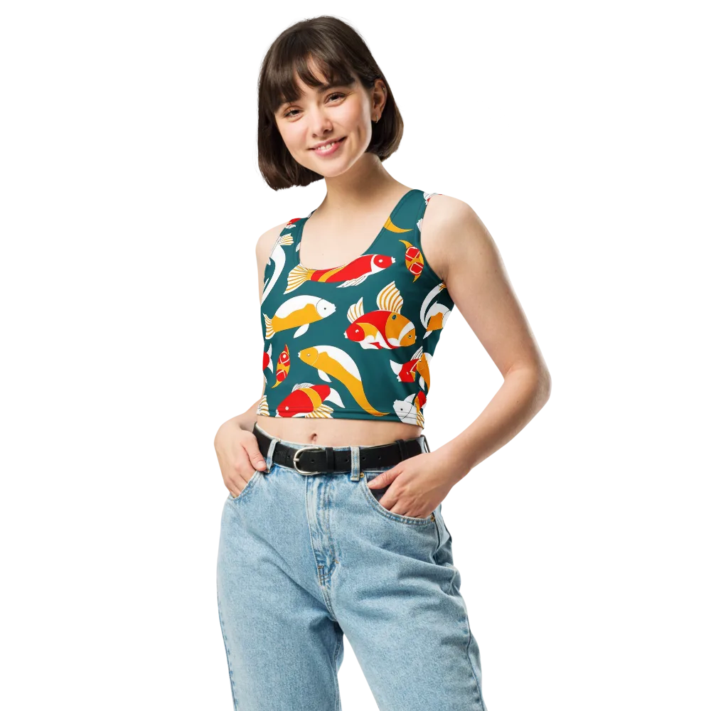 Carp Carnival on Crop Top — Front