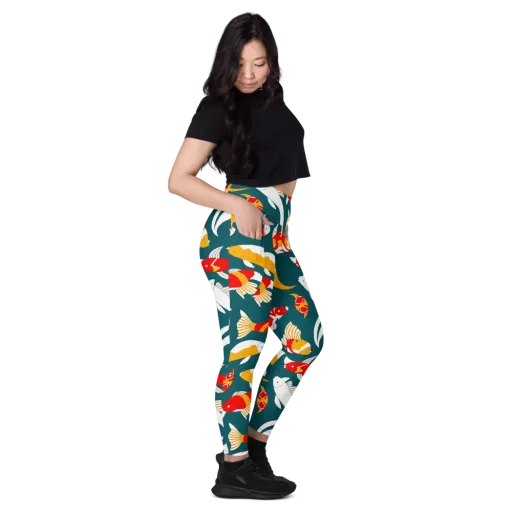 Carp Carnival on a Leggings with Pockets