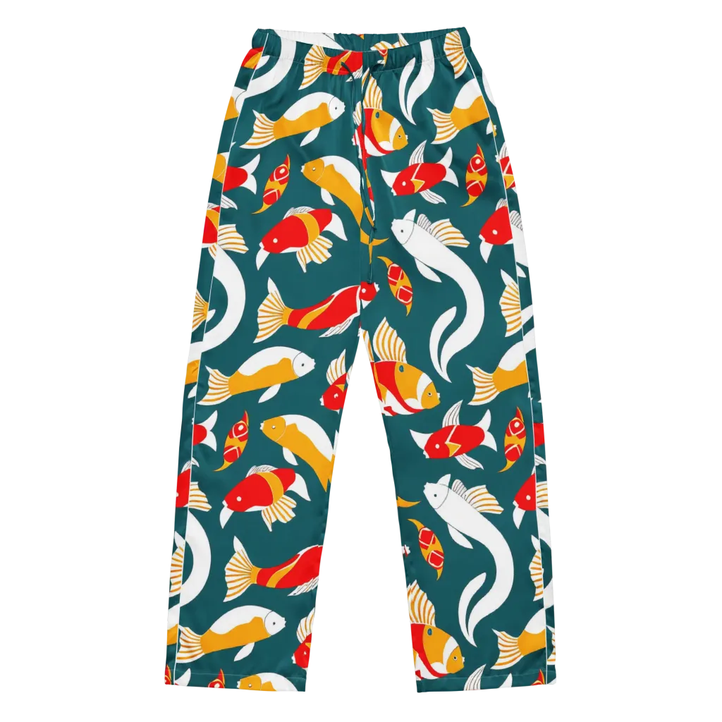 Carp Carnival on Women's Pajama Pants — Front