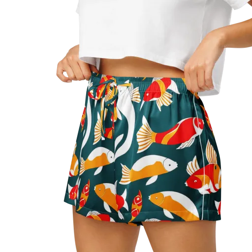 Carp Carnival on a Women's Pajama Shorts