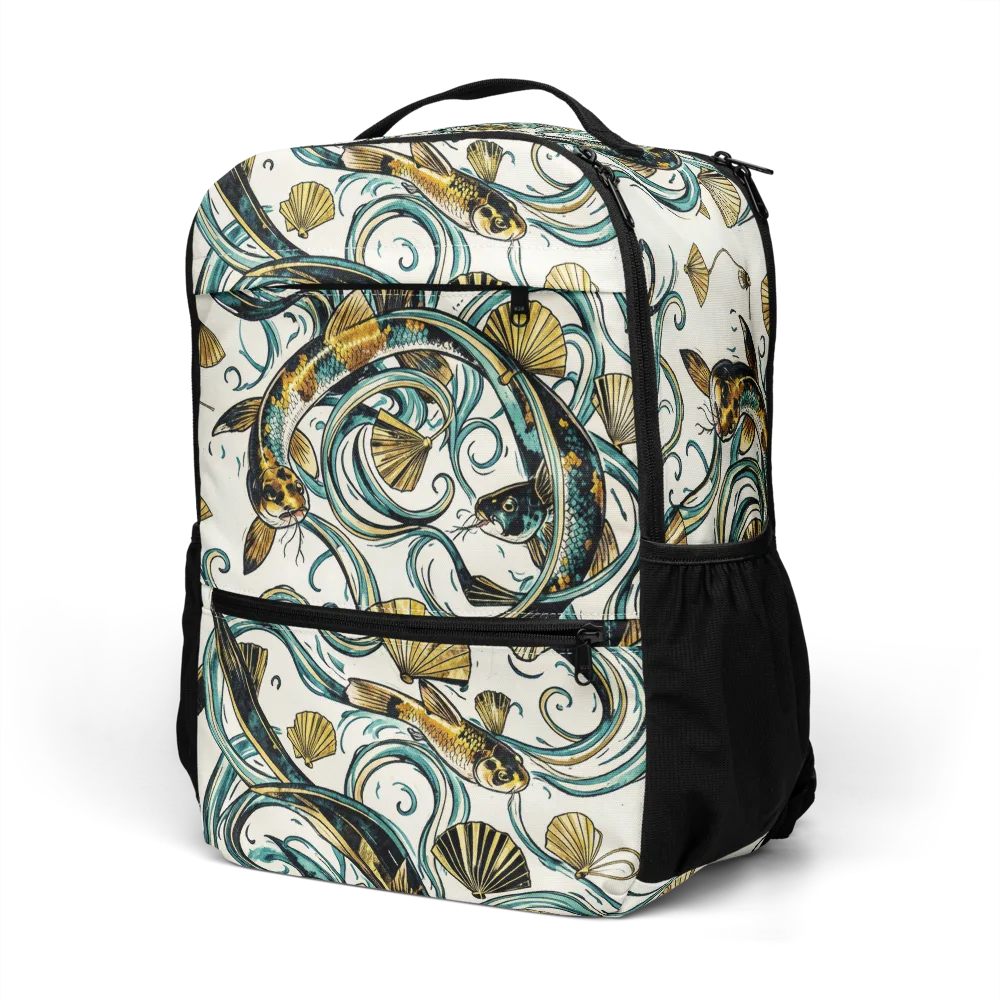 Gilded Eddies on Utility Backpack — Left Front