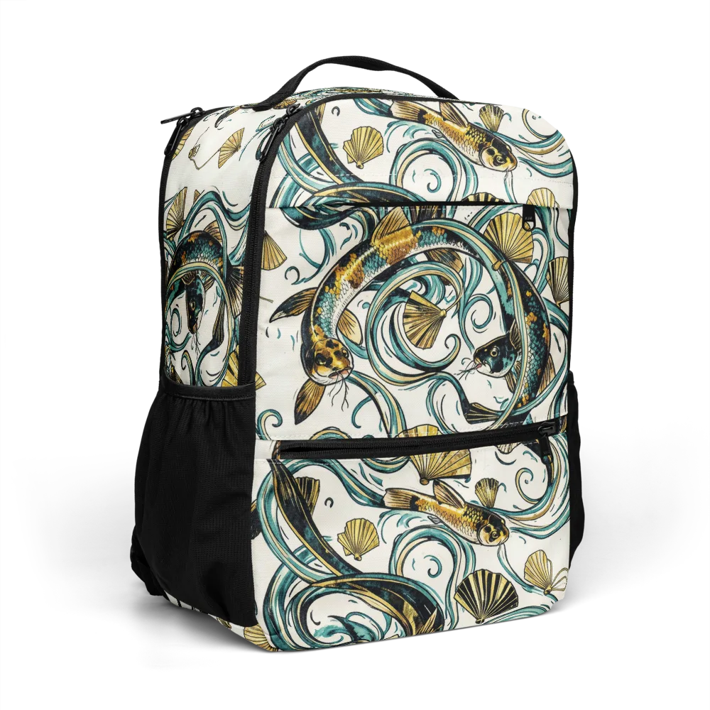 Gilded Eddies on Utility Backpack — Right Front