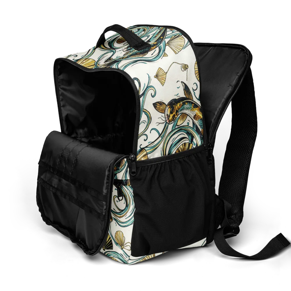 Gilded Eddies on Utility Backpack — Product details 2