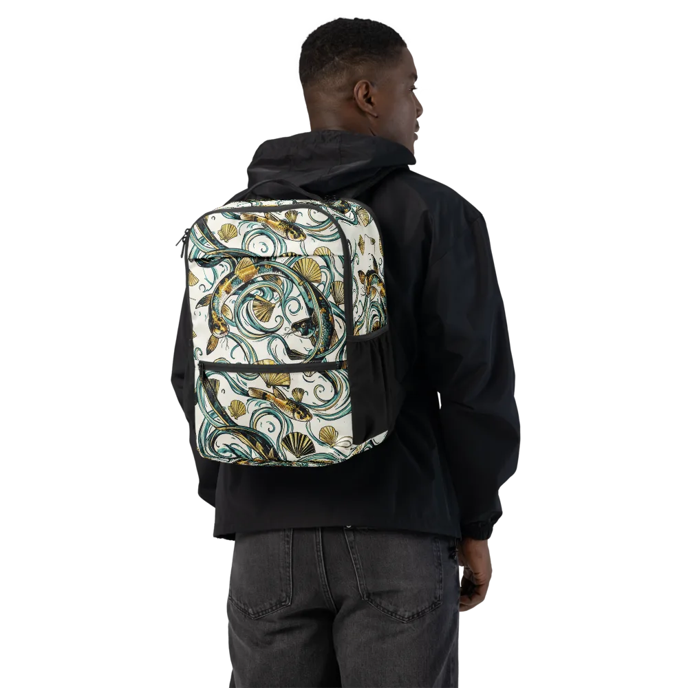 Gilded Eddies on Utility Backpack — Back