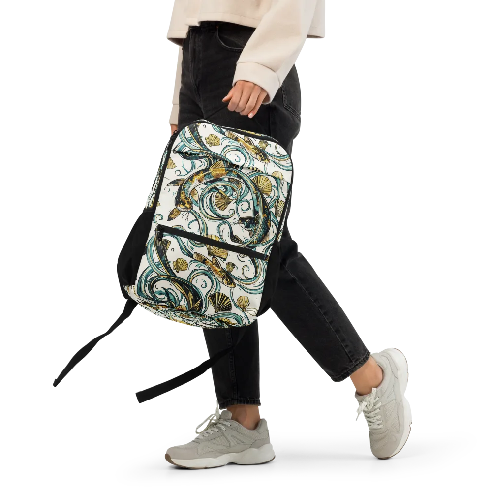 Gilded Eddies on Utility Backpack — Front