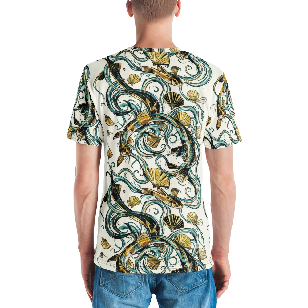 Gilded Eddies on Men's Crew Neck T-Shirt — Back