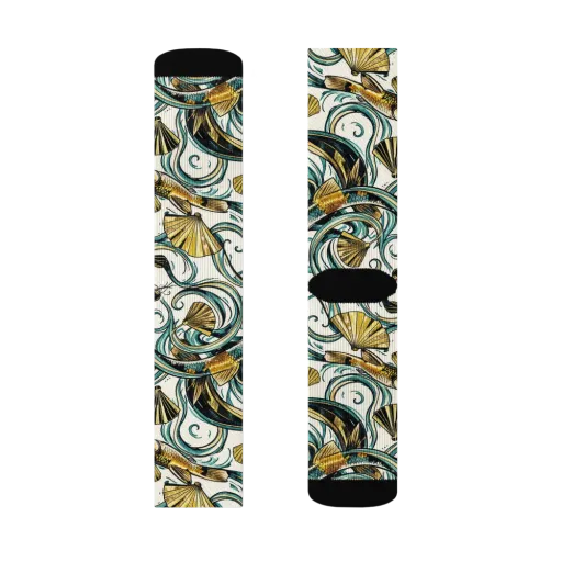 Gilded Eddies on a Socks