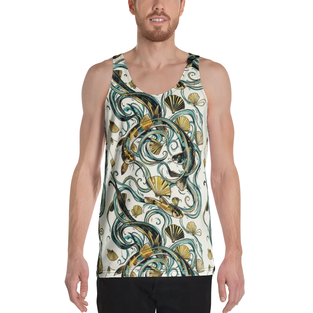 Gilded Eddies on Men's Tank Top — Front